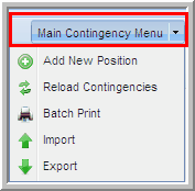 2014.0 main contingency menu list