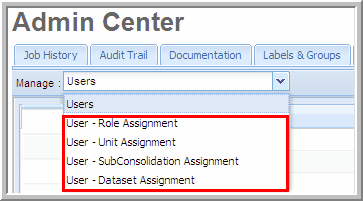 2014.0 manage user assignments