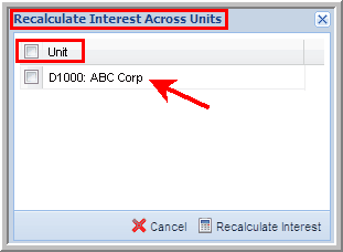 2014.0 recalculate interest select units