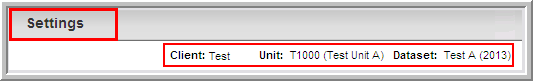 2014.0 settings selected unit dataset