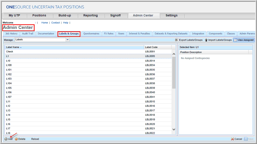 manage labels